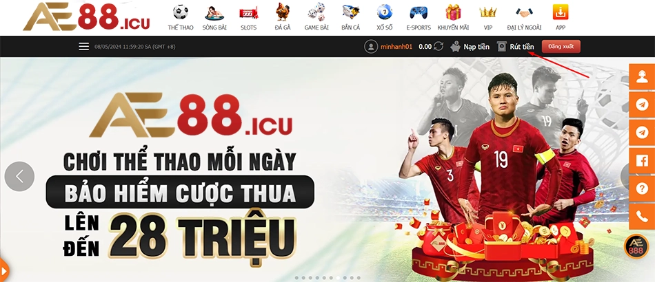 cách Hướng dẫn cách tham gia rút tiền AE888 nhanh chóng